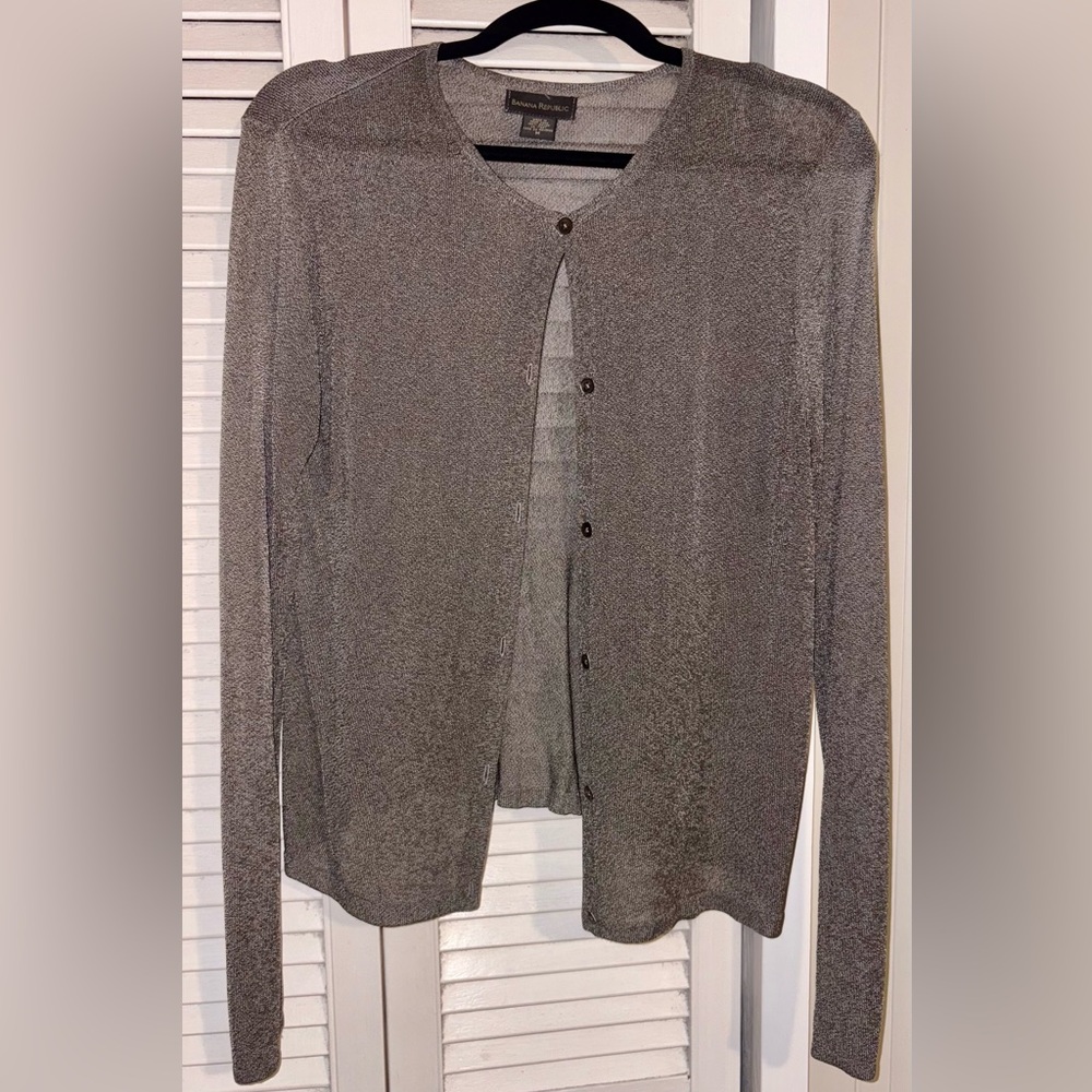 Banana Republic Metallic Knit Sweater